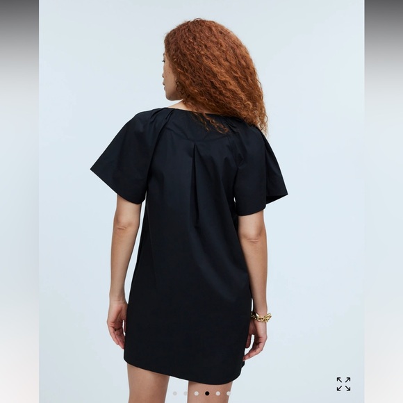 NWT Madewell V-neck Poplin Mini Shirt Dress with Pockets sz. XXL - Picture 3 of 8